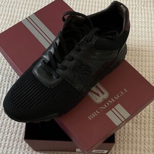 Bruno Magli Men's Black and Brown Sneakers